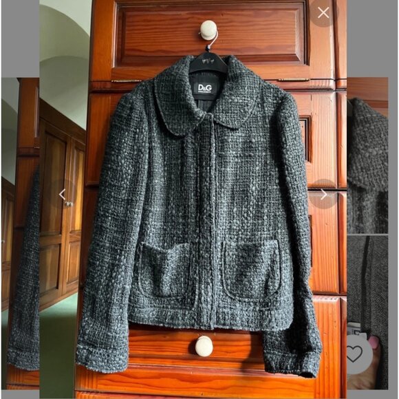 Dolce & Gabbana Authentic Wool Jacket Lace Dress Set - Picture 2 of 15